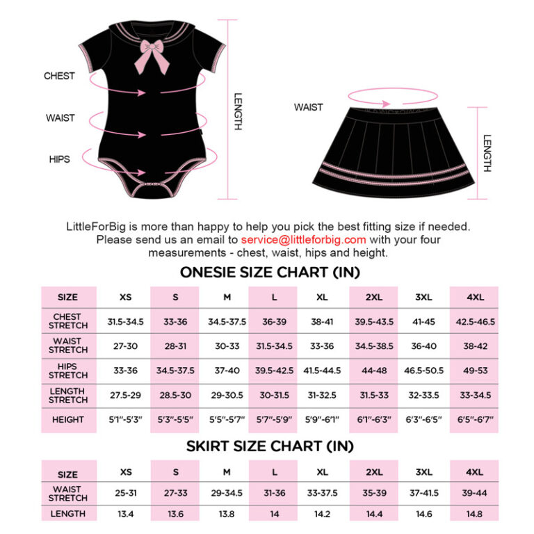 Cosplay Magical Onesie Skirt Set Full Black - LittleForBig Cute & Sexy ...