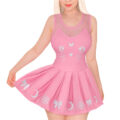 Luna Onesie Pink Skirt Set