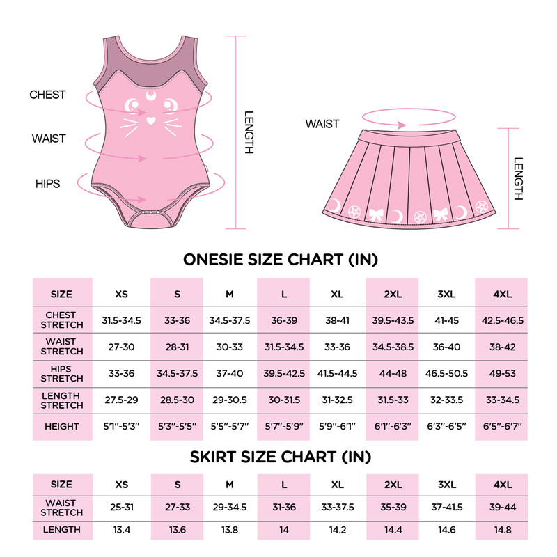 Luna Onesie Pink Skirt Set