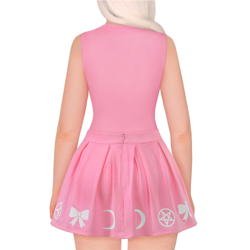 Luna Onesie Pink Skirt Set