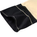 Vintage Backseam Thigh High Sheer Silk Stockings with Black Cuffs