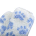 3D Paw Pad Thigh High Coral Fleece Socks