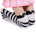 3D Paw Pad Knee High Coral Fleece Socks