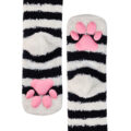 3D Paw Pad Knee High Coral Fleece Socks