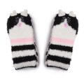 3D Paw Pad Knee High Coral Fleece Socks