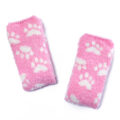 3D Paw Pad Thigh High Coral Fleece Socks