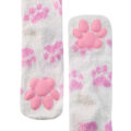 3D Paw Pad Thigh High Coral Fleece Socks