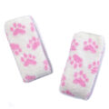 3D Paw Pad Thigh High Coral Fleece Socks