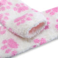 3D Paw Pad Thigh High Coral Fleece Socks