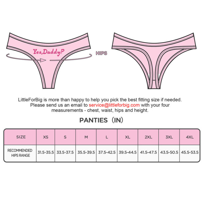 Yes Daddy Sexy Thong Panties Set - LittleForBig Cute & Sexy Products