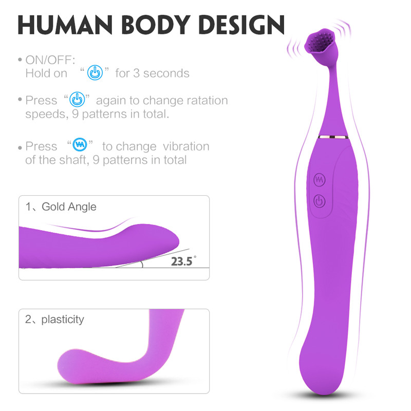 Fantasy Lover Magic Wand Clit & Nipple Vibrator