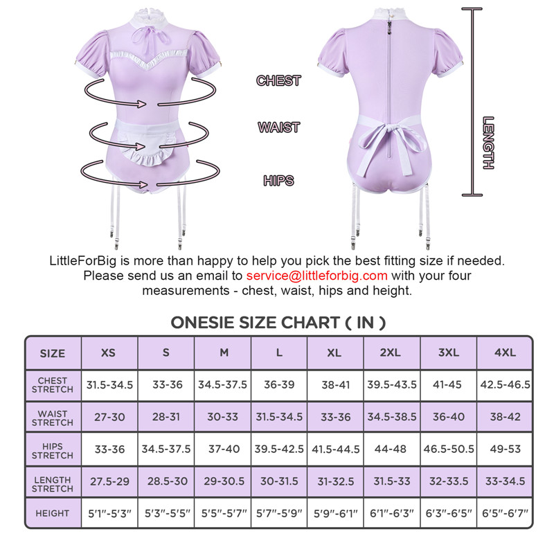 Maid Suit Onesie Purple
