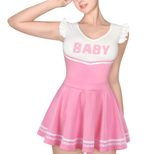 Baby CheerLeader Bodysuit Skirt Set