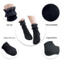 3D Paw Pad Lace Trim Cotton Frilly Ankle Socks