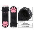 3D Paw Pad Lace Trim Cotton Frilly Ankle Socks