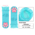 3D Paw Pad Lace Trim Cotton Frilly Ankle Socks