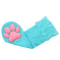 3D Paw Pad Lace Trim Cotton Frilly Ankle Socks