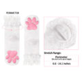 3D Paw Pad Lace Trim Cotton Frilly Ankle Socks