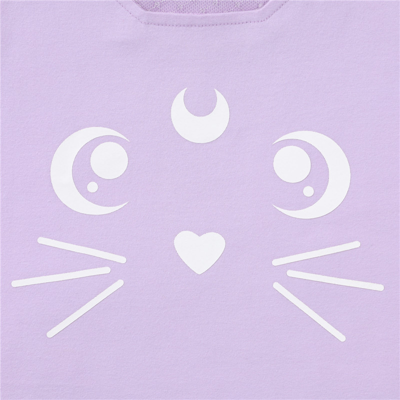 Luna Onesie Purple Skirt Set