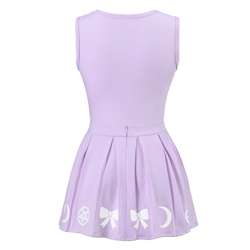 Luna Onesie Purple Skirt Set