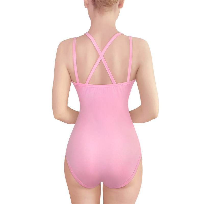 Pink Strappy Camisole Bodysuit
