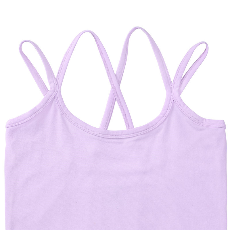 Purple Strappy Camisole Bodysuit