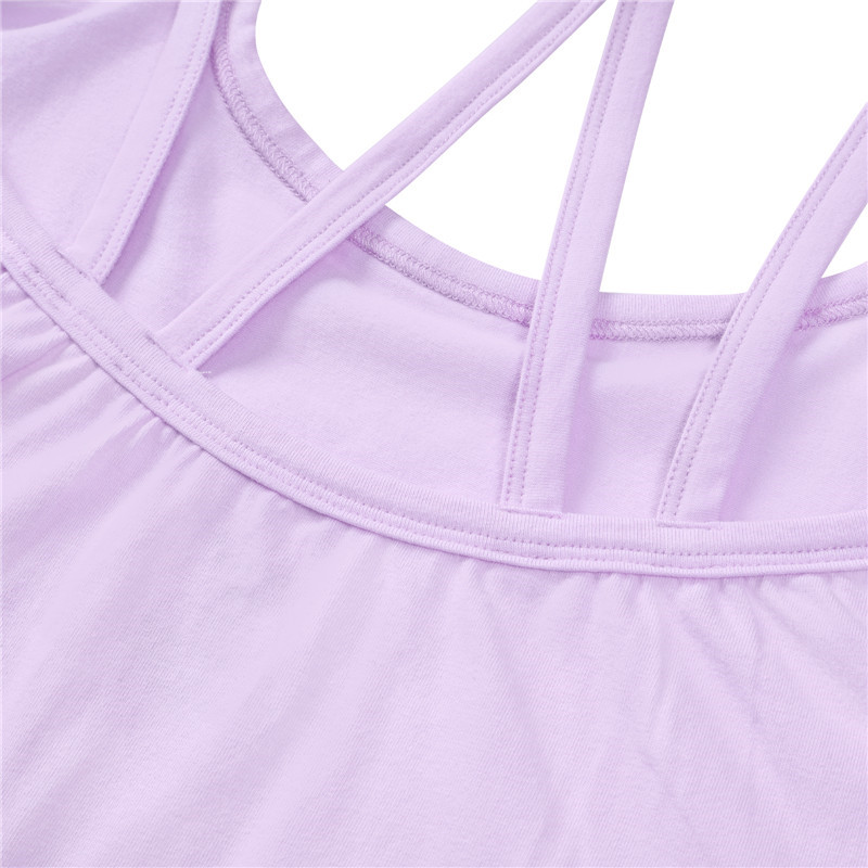 Purple Strappy Camisole Bodysuit