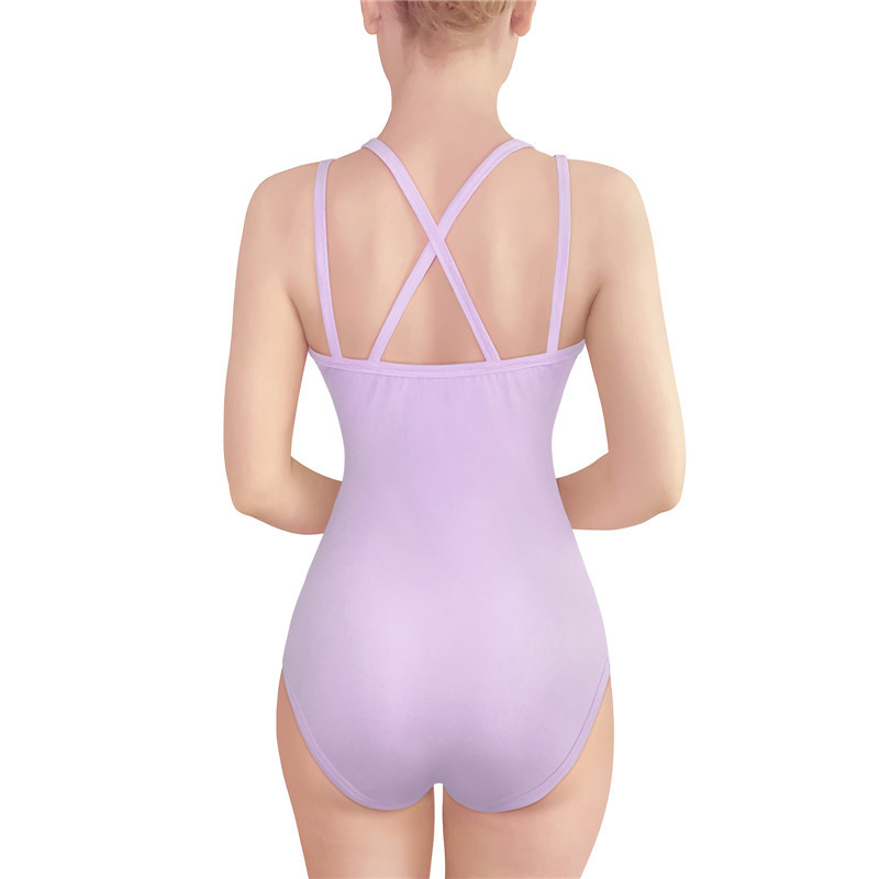 Purple Strappy Camisole Bodysuit