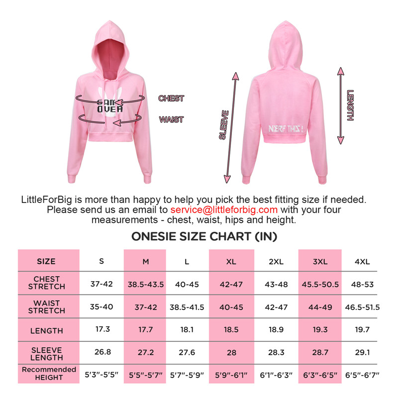 Bunnywatch Cosplay Cropped Hoodie Sweater Pink