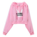 Bunnywatch Cosplay Cropped Hoodie Jacket Pink