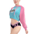 Bunnywatch Cosplay Cropped Hoodie Jacket Blue