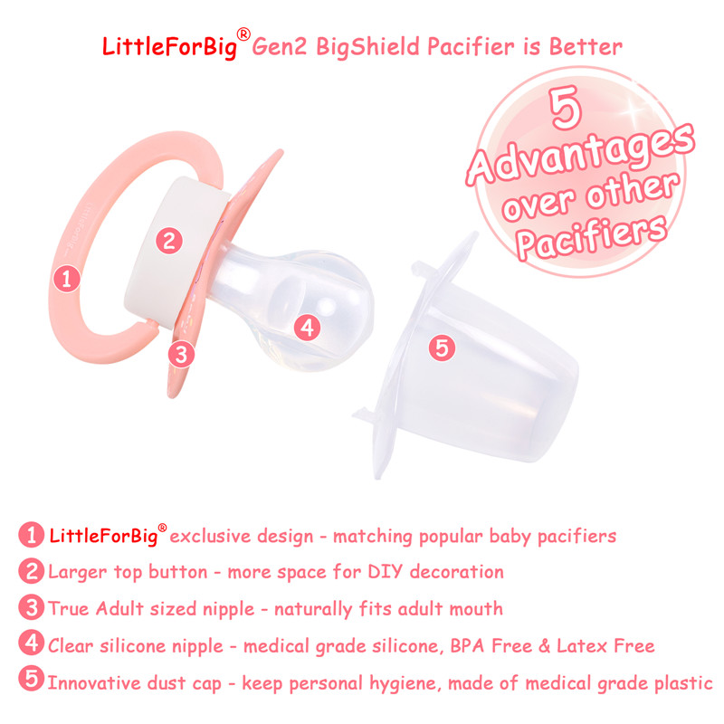 Gen2 BigShield Pacis Baby Cuties Pattern Pink Bunny