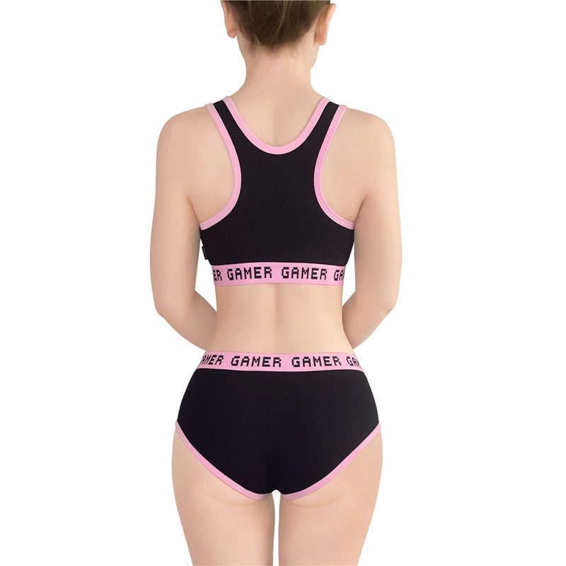 Playgirl Bralette Set Black