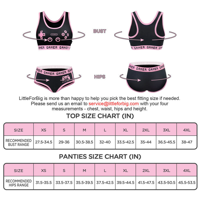 Playgirl Bralette Set Black