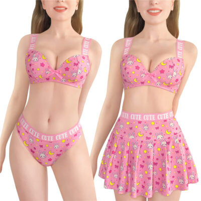 Usagi Sporty Bralette Skirt Set