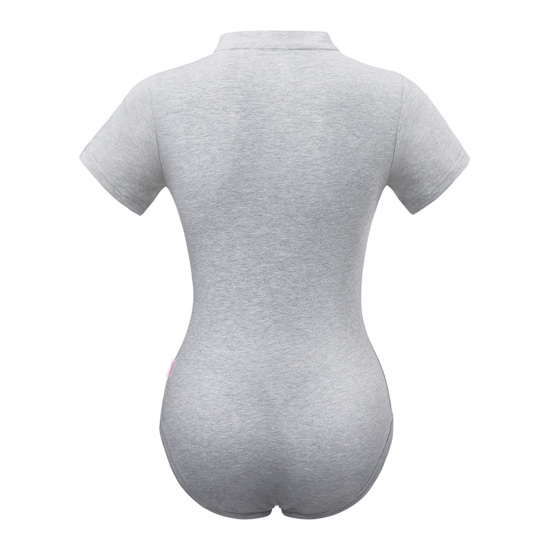 Collared Onesie Grey