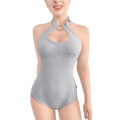 Heartbreaker Collared Onesie Grey