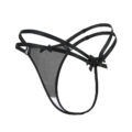 “Delilah” Two Strap Bondage Style Bow-Back Thong