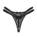 “Delilah” Two Strap Bondage Style Bow-Back Thong