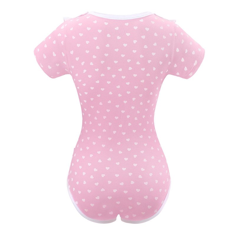 Precious Ruffled Bow Detachable Bib Onesie