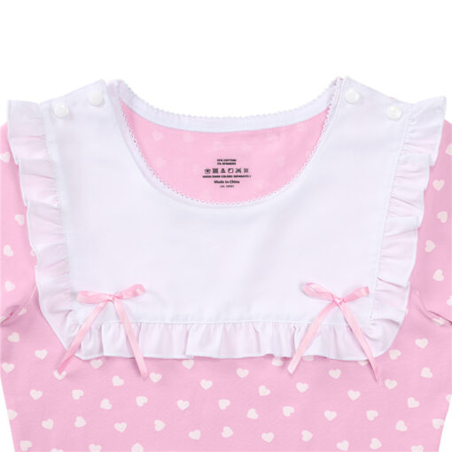 Precious Ruffled Bow Detachable Bib Onesie - LittleForBig Cute & Sexy ...