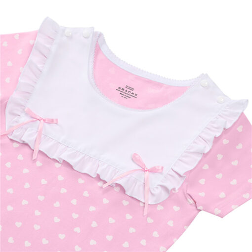 Precious Ruffled Bow Detachable Bib Onesie - LittleForBig Cute & Sexy ...