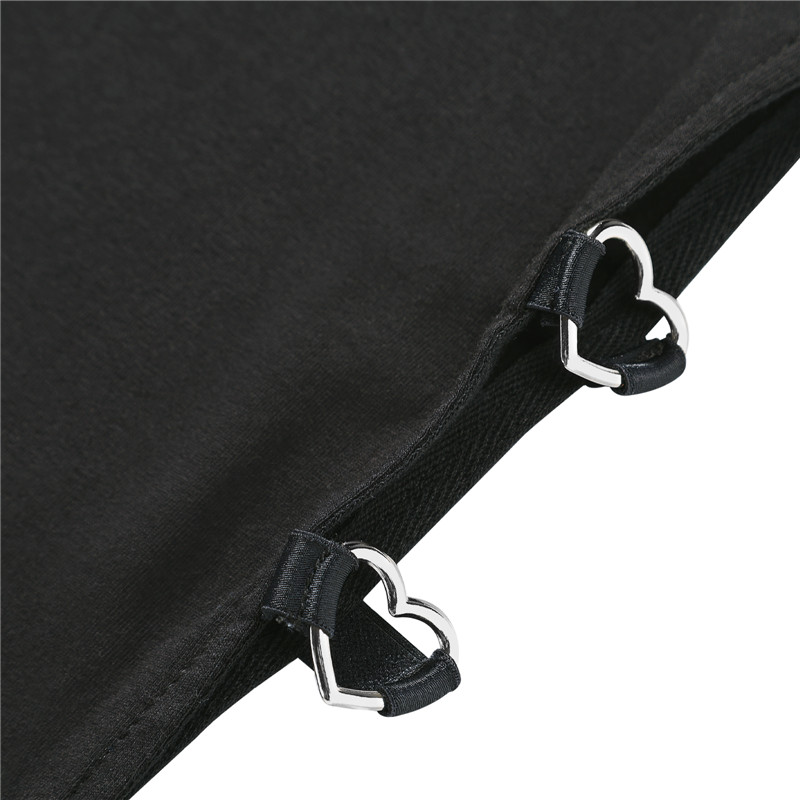 Cyber Goth Bodycon Collared Mini Dress