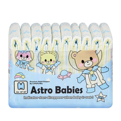 Astro Babies Adult Diapers 10 Pieces Pack(M)/(L) LittleForBig Cute