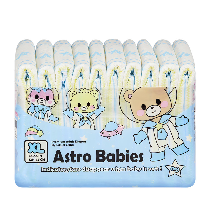 Astro Babies Adult Diapers 10 Pieces Pack(M)/(L)/(XL)