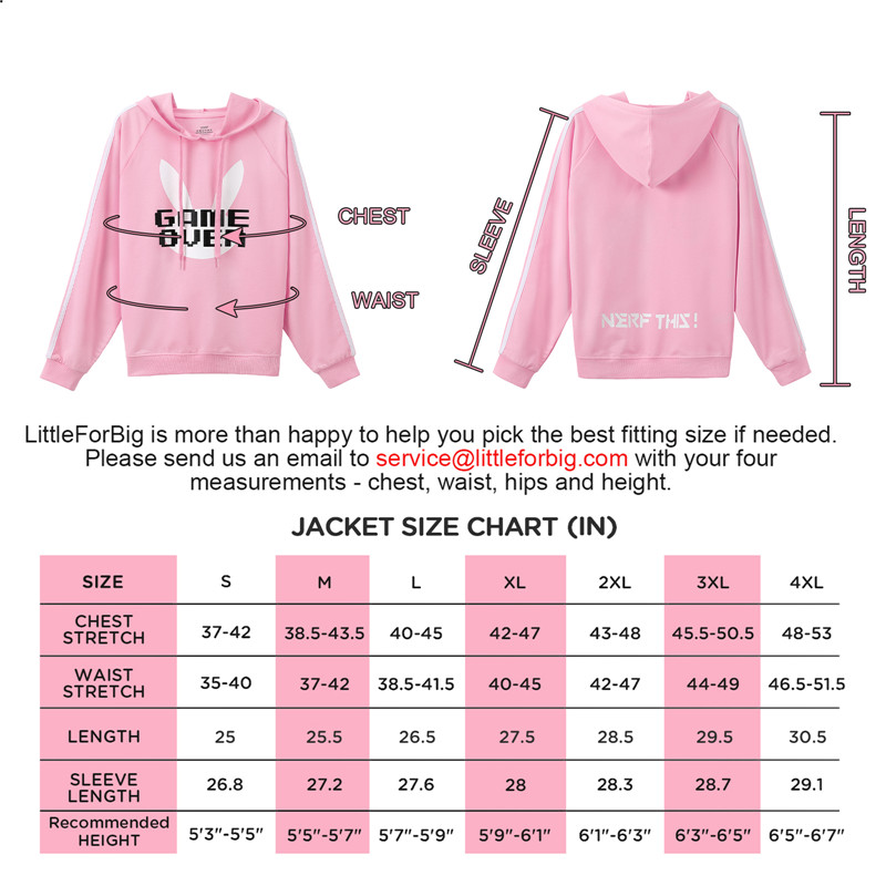 Bunnywatch Cosplay Hoodie Sweater Pink