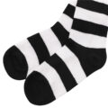 Knee High School Girl Long Striped Socks – Pink and Black