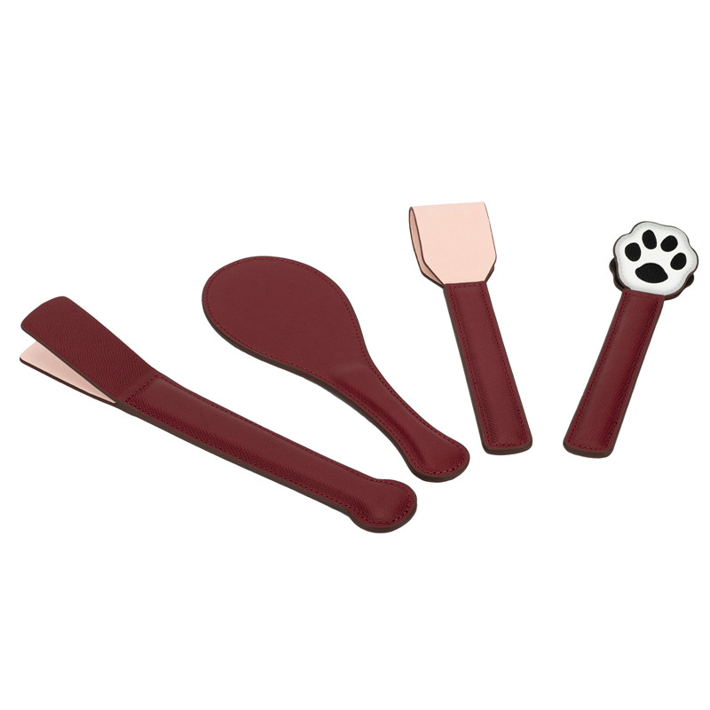 BDSM Cowhide Leather Paddle Set