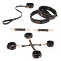 PrettyInCuffs Faux Leather Bondage BDSM Restraints Kits 11 Pcs