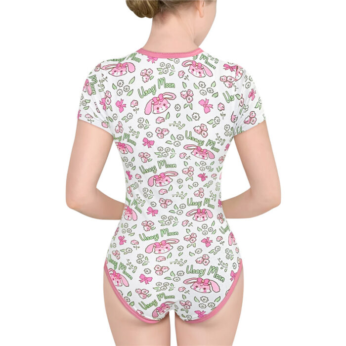 Romper Onesie Abdl Pyjama LittleForBig Katoenen Pyjama Bodysuit - Essentiële Gestreepte Onesie, Paars, XXL Abdl Onesie LittleForBig Katoenen Romper